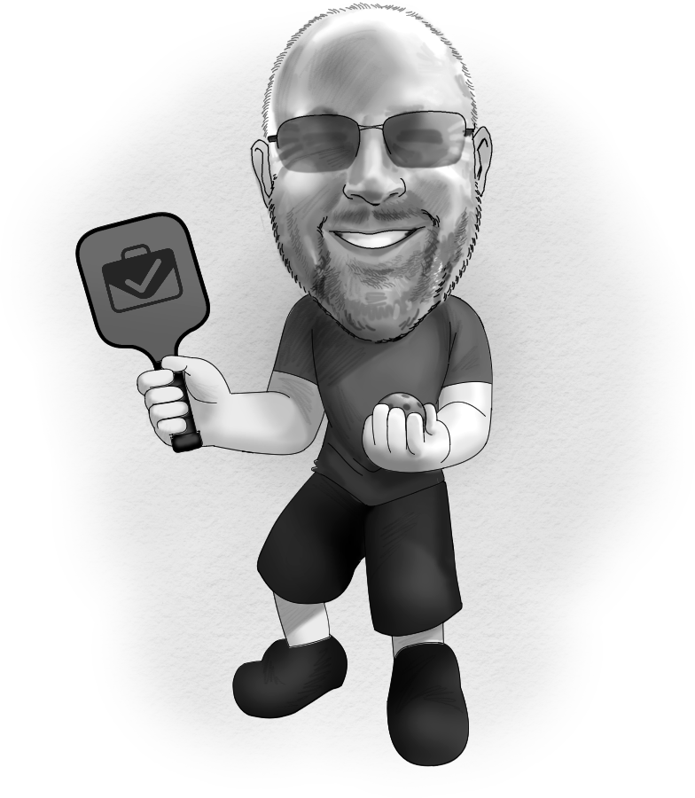 A caricature drawing.